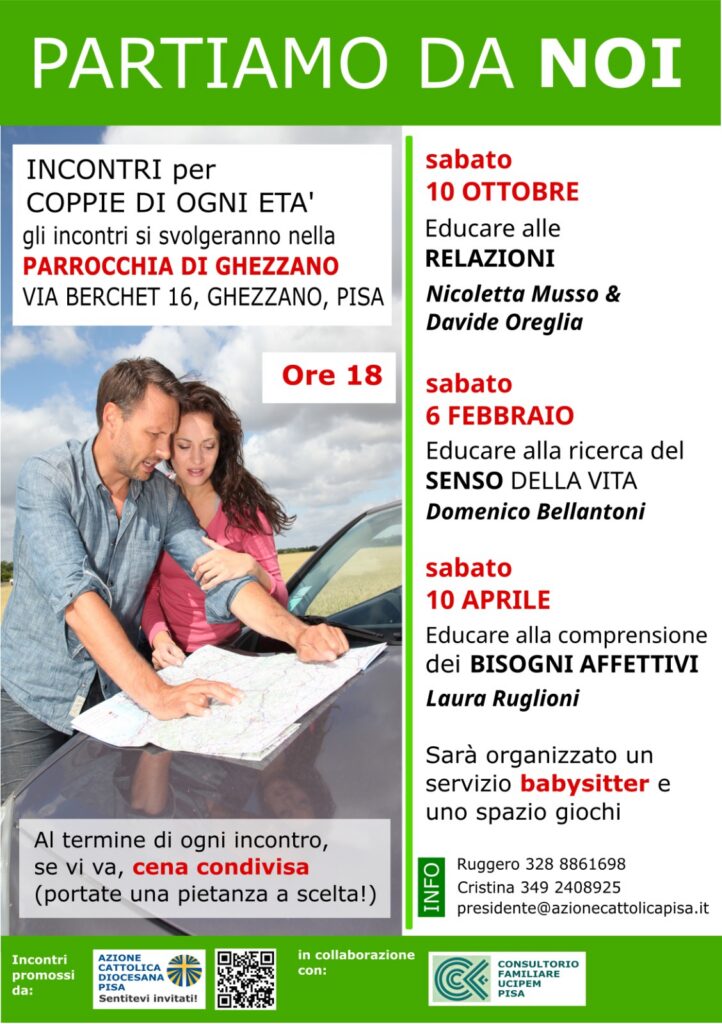 “Partiamo da noi”: un percorso per coppie di ogni età